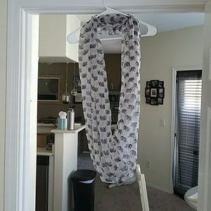 Elephant patterned infinity scarf